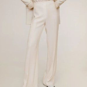 Mango White Palazzo Pants ( New with tags)